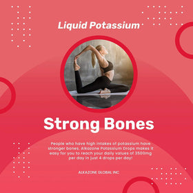 Flacon d'Alkazone Potassium+ Liquide 1,25 Oz avec verre d'eau