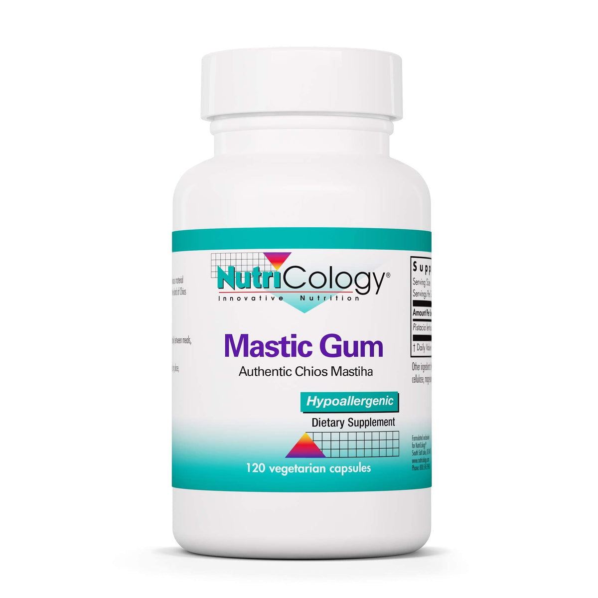Flacon d'Allergy Research Group Mastic Gum Chios avec 120 capsules