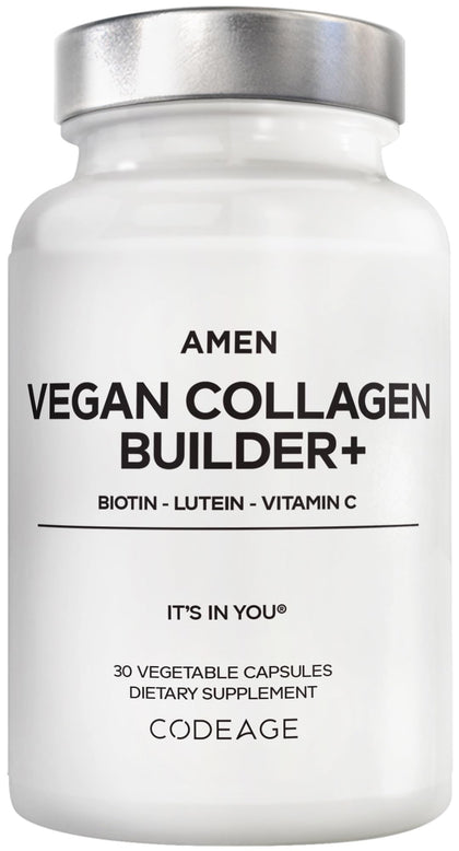 Flacon d'Amen Vegan Collagène 30 capsules vue de face