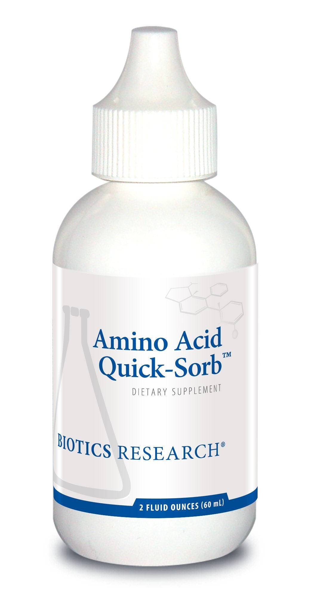 Flacon d'Amino Acid Quick Sorb de BIOTICS RESEARCH, vue avant