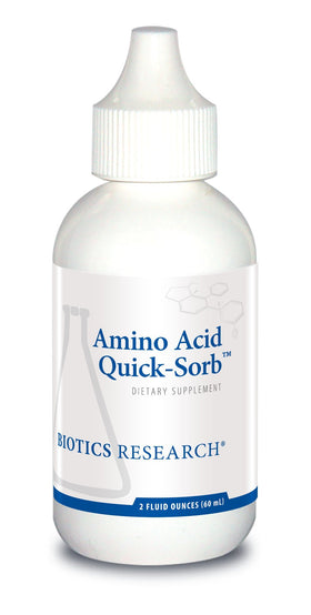 Flacon d'Amino Acid Quick Sorb de BIOTICS RESEARCH, vue avant