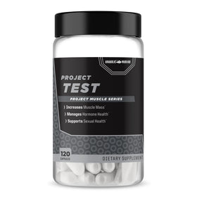 Flacon d'Anabolic Warfare Project Test 132g avec capsules
