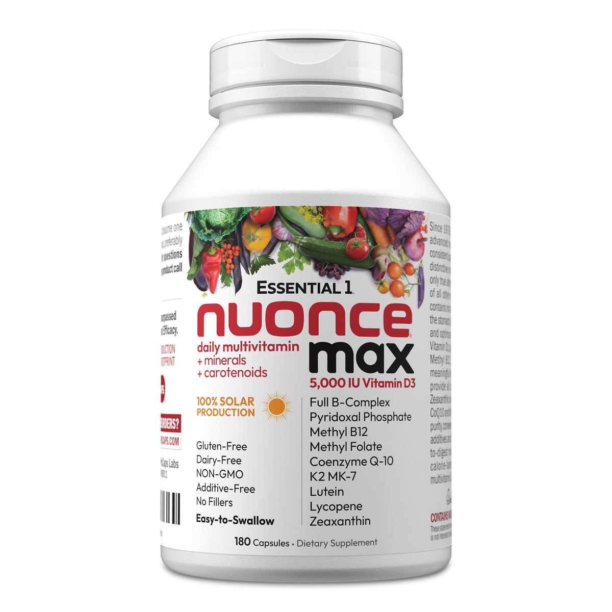 Flacon d'ANDREW LESSMAN Multivitamines nuoncemax 5000 UI D3, vue de face