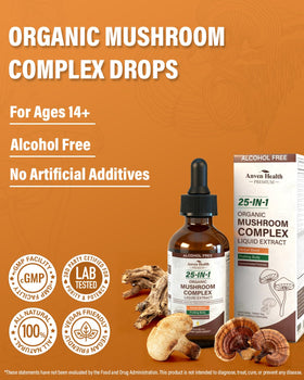 Flacon d'Anven Health sur un fond naturel