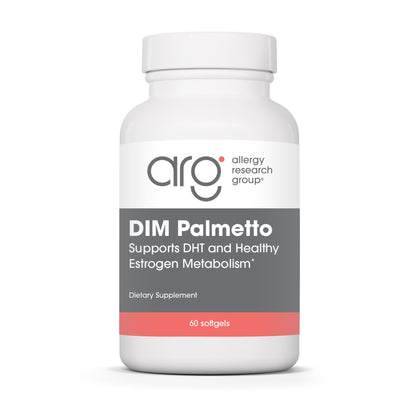 Flacon d'ARG DIM Palmetto contenant 60 gélules molles