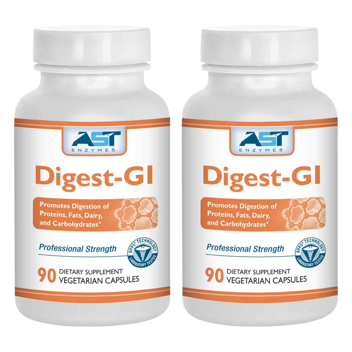 Flacon d'AST Enzymes daily-GI avec 180 capsules végétariennes