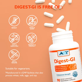 Flacon d'AST Enzymes daily-GI avec un fond neutre