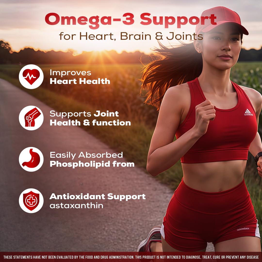 Flacon d'AURA VITAMINS Omega RED avec étiquette en gros plan