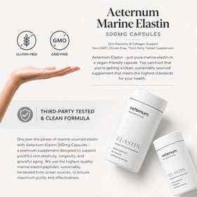 Flacon d'élastine marine aeternum 500mg avec dosette