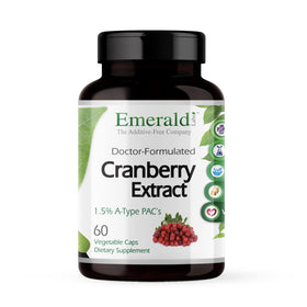 Flacon d'EMERALD LABS Extrait de Canneberge 60 capsules végétales