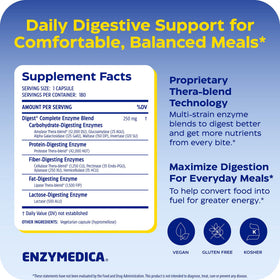 Flacon d'Enzymedica daily Complete avec étiquette visible