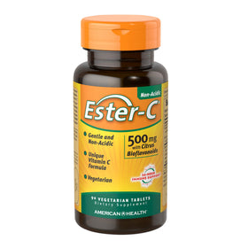 Flacon d'Ester C 500 avec Bioflavonoïdes, 90 comprimés végétariens
