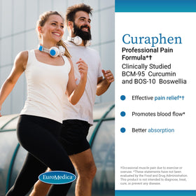 Flacon d'EuroMedica Curaphen avec étiquette visible