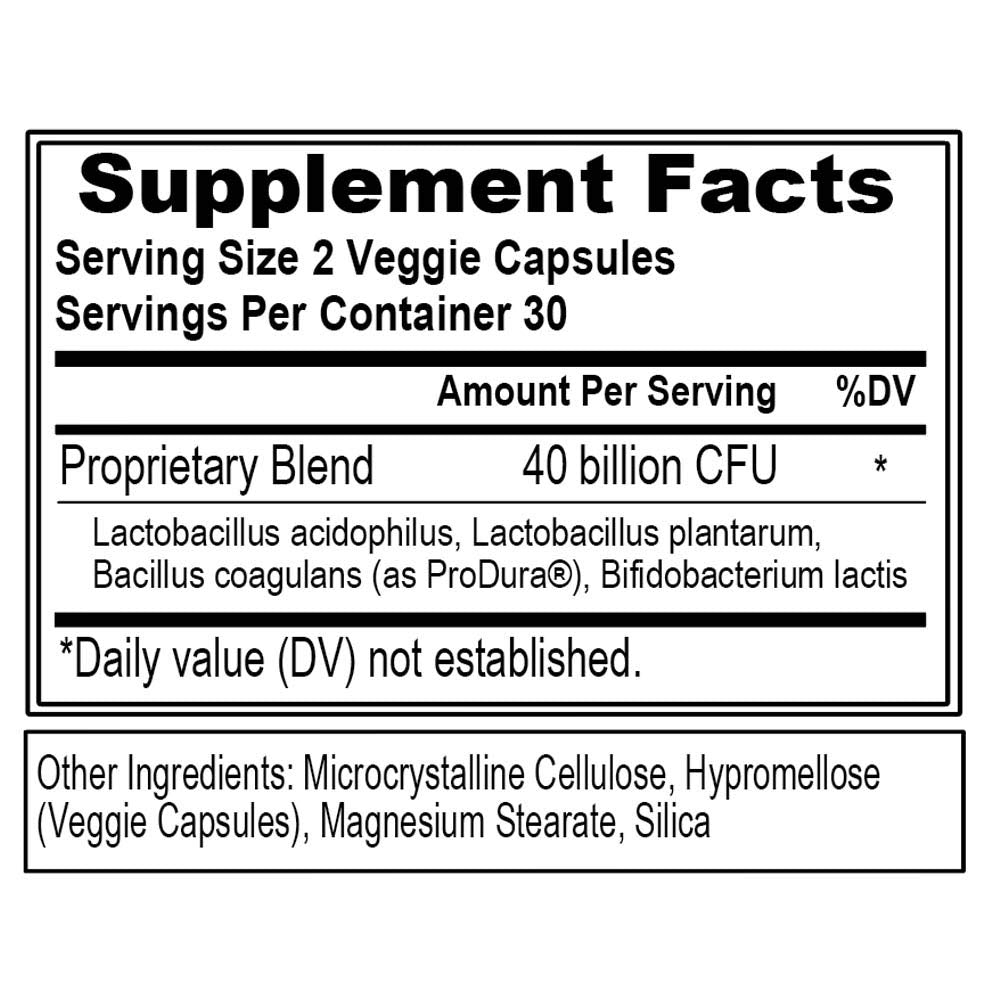 Flacon d'Evlution Probiotiques 30 capsules avec étiquette