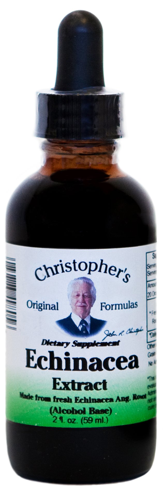 Flacon d'extrait d'échinacée angustifolia 2 oz de Christopher's