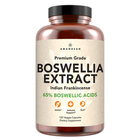 Flacon d'extrait de Boswellia Serrata AMANDEAN 500mg 120 capsules