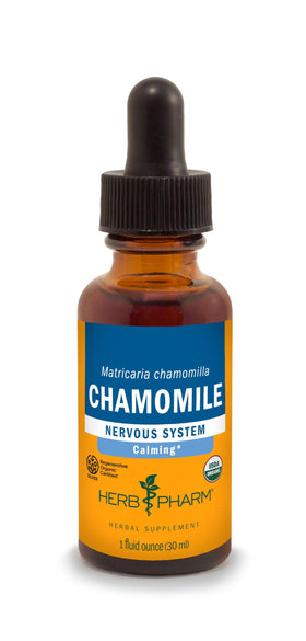 Flacon d'extrait de camomille Herb Pharm 30 ml vue de face