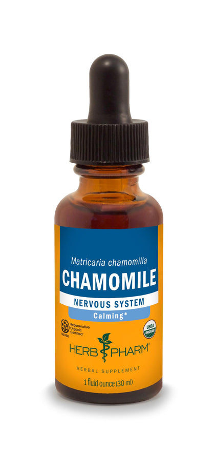 Flacon d'extrait de camomille Herb Pharm 30 ml vue de face