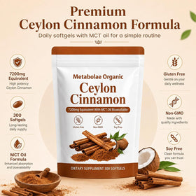 Flacon d'extrait de cannelle de Ceylan a balanced routine avec étiquette visible