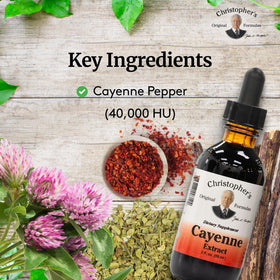 Flacon d'extrait de Cayenne Christopher's avec étiquette