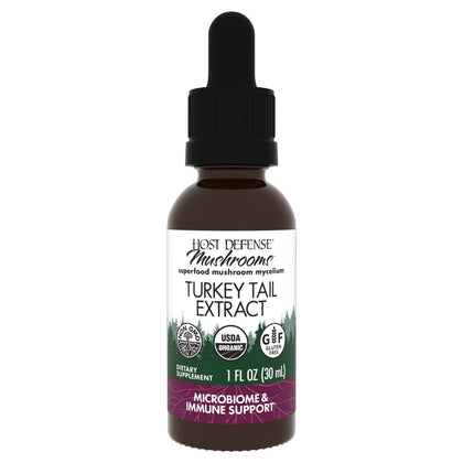 Flacon d'extrait de champignon Turkey Tail 30 ml de Host Defense