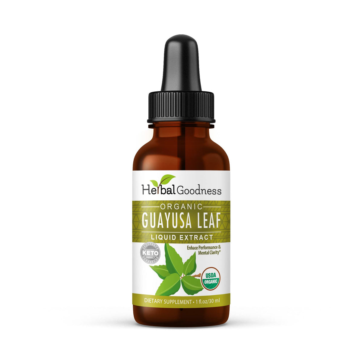 Flacon d'extrait de feuille de guayusa liquide 30 ml Herbal Papaya