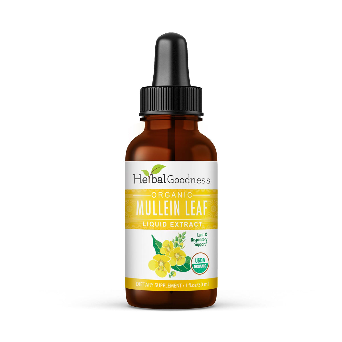 Flacon d'extrait de feuille de molène Herbal Goodness 30ml