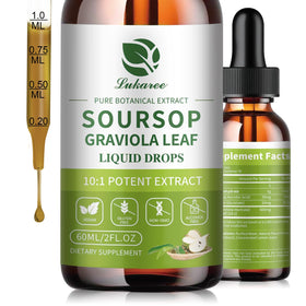 Flacon d'extrait de feuilles de graviola Lukaree 141g vue de face