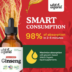 Flacon d'extrait de ginseng coréen avec des ingrédients naturels