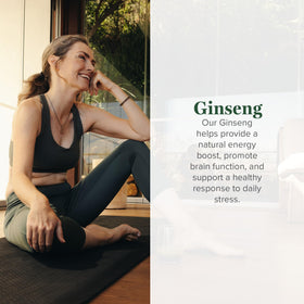 Flacon d'extrait de ginseng coréen Global Healing Center avec étiquette