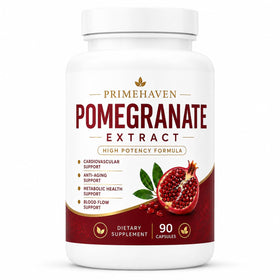 Flacon d'extrait de grenade bio EVERNATURECURE contenant 90 capsules