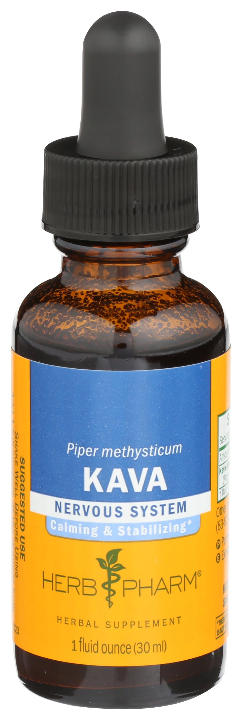 Flacon d'extrait de kava bio Herb Pharm de 30 ml