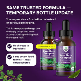 Flacon d'extrait de Kava Kava Natures Craft avec goutteur