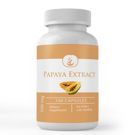 Flacon d'extrait de papaye PURE ORIGINAL INGREDIENTS 100 capsules