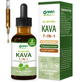 Flacon d'extrait de racine de Kava green Herb Vibe 60 ml