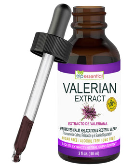 Flacon d'extrait de racine de valériane ELP ESSENTIAL 60 ml