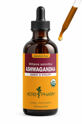 Flacon d'extrait liquide d'Ashwagandha Bio Herb Pharm 240g