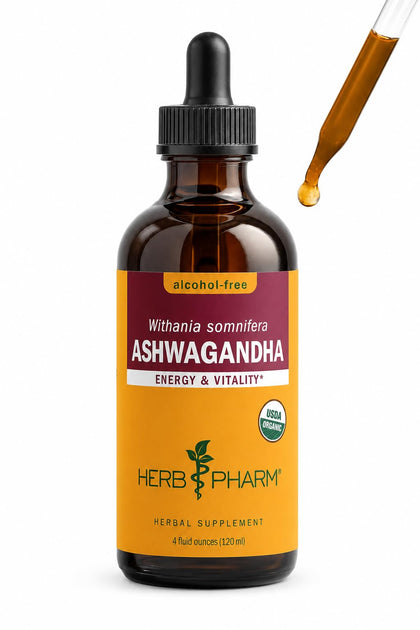 Flacon d'extrait liquide d'Ashwagandha Bio Herb Pharm 240g