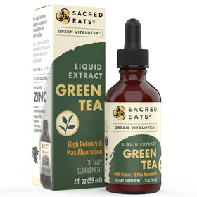 Flacon d'extrait liquide de thé vert Sacred Eats 120g vue avant