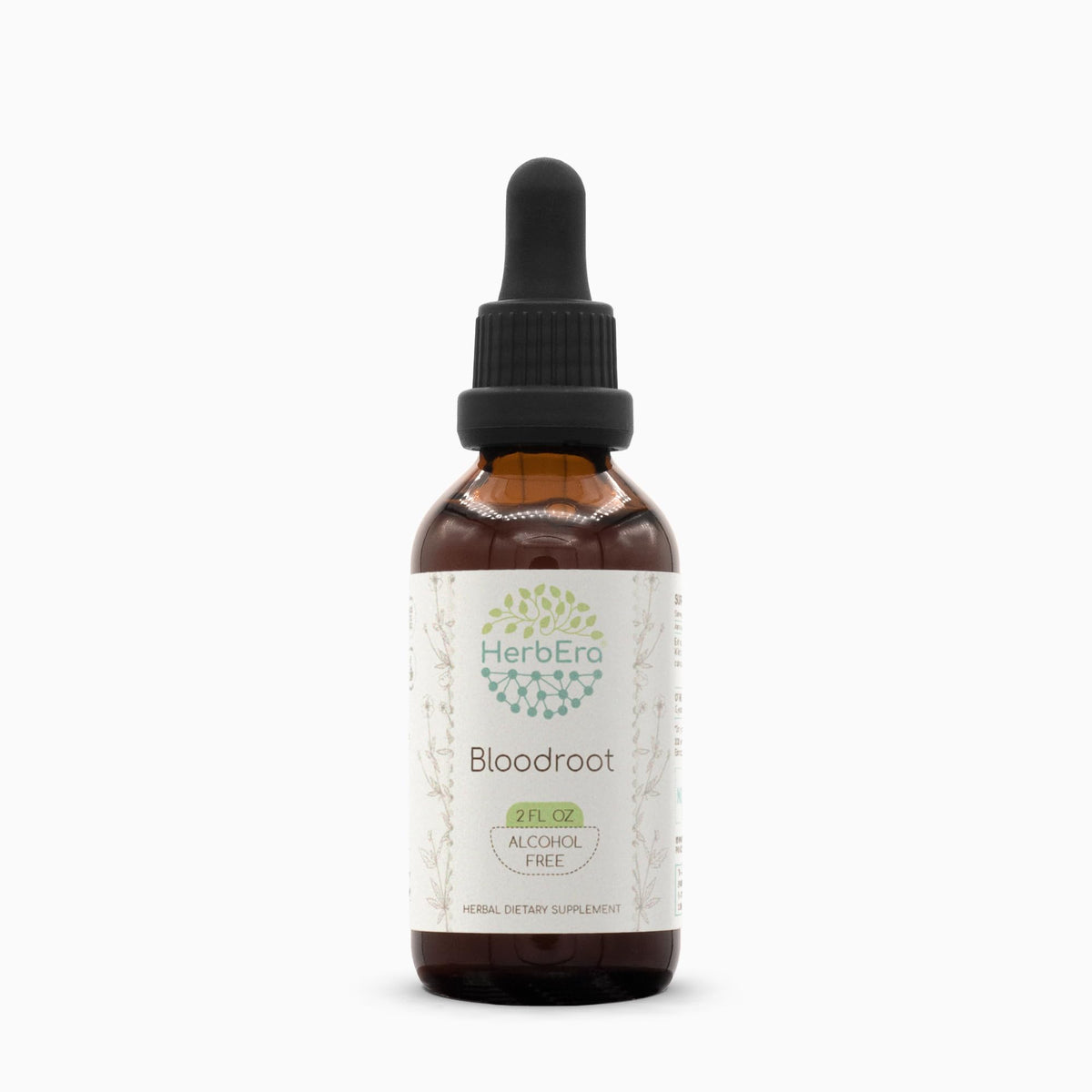Flacon d'extrait liquide HerbEra Sanguinaria Canadensis vue de face