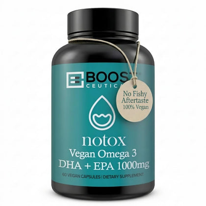 Flacon d'huile d'algue Omega 3 Vegan DHA 410mg de support