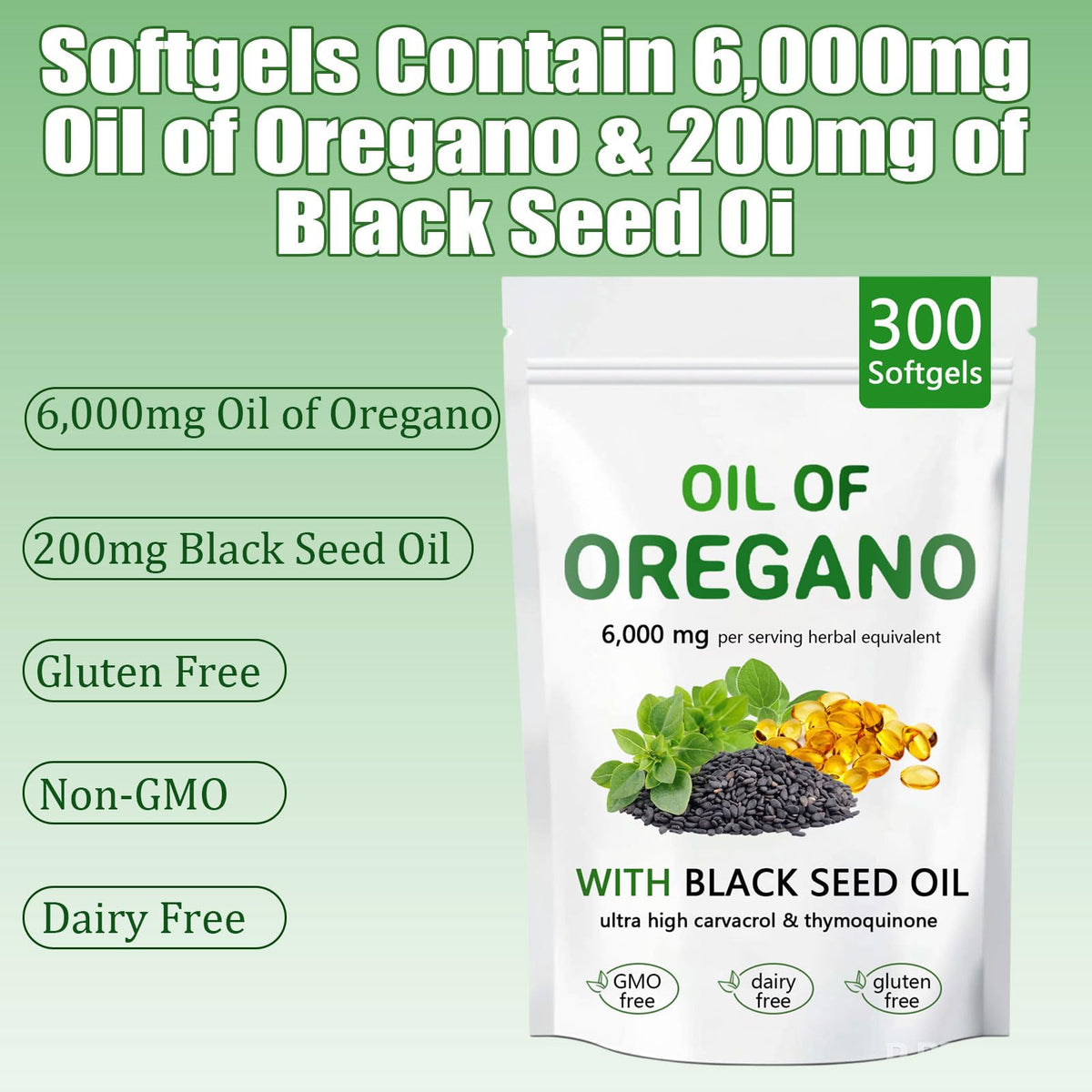 Flacon d'huile d'origan ARSYCHLL ouvert avec capsules