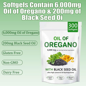 Flacon d'huile d'origan ARSYCHLL ouvert avec capsules