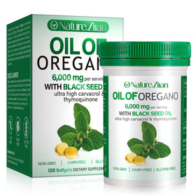 Flacon d'huile d'origan bio O NATURE. ZIRAN avec 120 capsules softgel