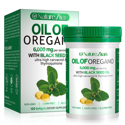 Flacon d'huile d'origan bio O NATURE. ZIRAN avec 120 capsules softgel