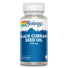 Flacon d'huile de graines de cassis SOLARAY 600 mg vue avant