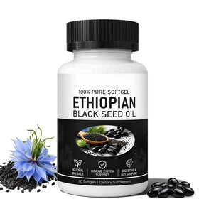 Flacon d'huile de graines noires éthiopienne POYICGS 60 gélules