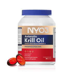 Flacon d'huile de krill NYO3 1500mg avec 90 capsules