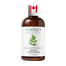 Flacon d'huile de Neem PURÓLEO 236 ML vue de face