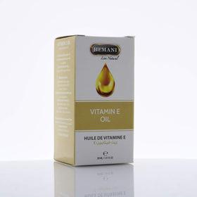 Flacon d'huile de vitamine E Hemani 30ml vue arrière